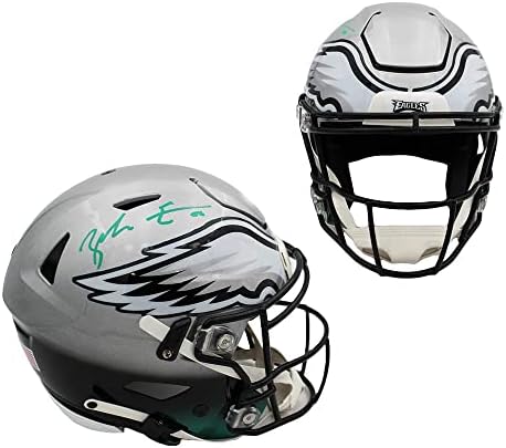 Zach Ertz assinado licenciado Philadelphia Eagles Speed ​​Flex Authentic personalizado capacete NFL - Capacetes NFL autografados
