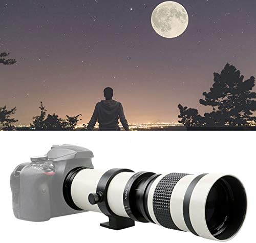 Lente telefoto para Nikon portátil 420−800mm F8.3-16 Focando a lente Zoom com 2x Teleconsertor para Nikon F Mount Camera