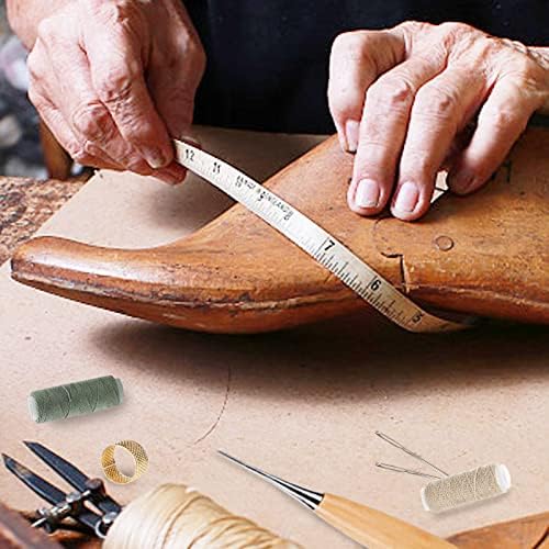 Conjunto de estripador de costura de costura, kit de reparo de estofados de costura em couro Ferramenta de costura de cano de costura para iniciantes e profissionais de couro artesanato diy