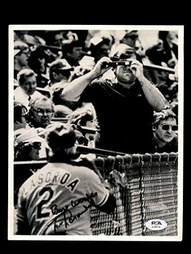 Tommy Lasorda PSA DNA assinado 8x10 Photo Dodgers Autograph - Fotos de MLB autografadas