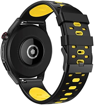 Maalya 22mm Silicone tira para Suunto 9 Peak Outdoors Sport Smart Watch Breathable para pulseira de banda de substituição