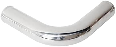 Etl Industries OD 3 , comprimento da perna 6 90 graus Tubo de dobra polida, tubo de cotovelo de exaustão de 3 polegadas Tubo de entrada de ar universal Tubing Tubing Tubing Tiping Tiping