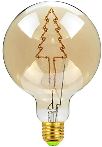 G125 Globo grande bulbo de bulbo E27 LED vintage LED para iluminação decorativa em casa, não diminuído, 4W, 2300k Warm White,