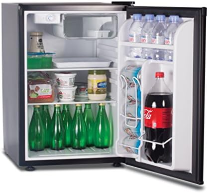 Refrigerador de porta única compacta e freezer compacta de CCR26b, 2.6 cu. Ft. Mini geladeira, preto