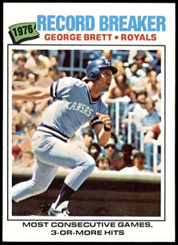 1977 Topps 231 Record Breaker George Brett Kansas City Royals Ex Royals