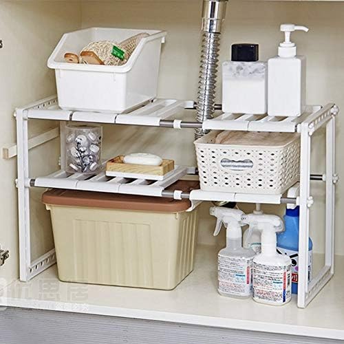 Jahh Branco Rack de drenagem, estriado aço inoxidável cozinha banheiro prato doméstico prato de prato na pia Rack de drenagem Spice Jar Tableware Storage Caixa