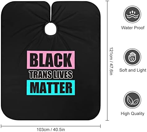 Black Trans Lives Matter Barber Cape Cabelo profissional Avental