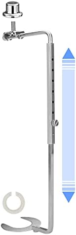 Suporte de harpa de tonalidade da lâmpada de 6 a 10 polegadas Suporte de suporte ajustável e sela padrão de 3/8 polegadas/E12/E26 Base
