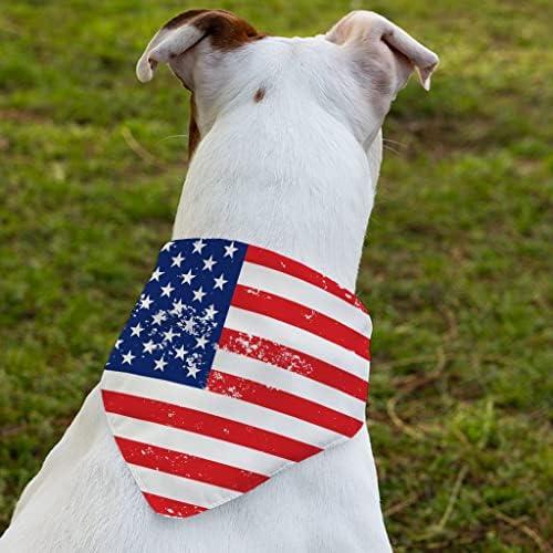 American Flag Pet Bandana Collar - colar de cachecol dos EUA - Patriot Dog Bandana