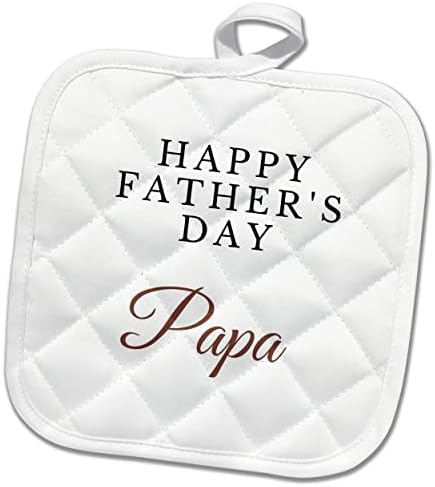 3drose 3drose -sutandre- - Imagem das palavras Happy Pais Day Papa - Potholders