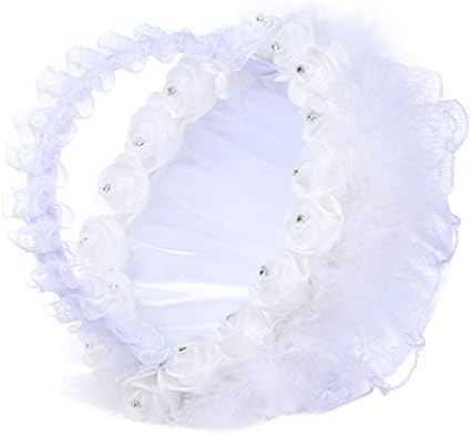 tc5rjt Bridal Wedding Party Flower Girl Basket Ring Portador
