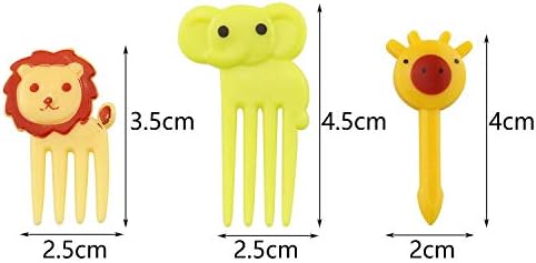 Tegg Food Pick 30pcs Cute animal bento decoração picks skewer para a lancheira mini cartoon dente palito de dente