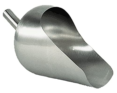 Round Back 3 quart Sanitary Sanity Stainless Scoops