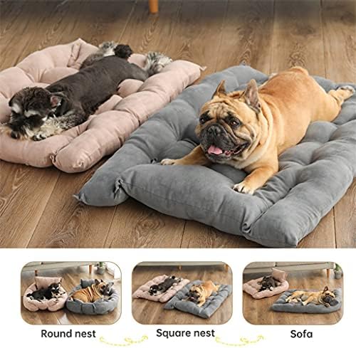 N/A Multifunction Dobing Square Cushion Sofá Bed de animais de estimação Casa de cachorro macio e mole de fins de uso do canil