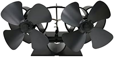 Fã do ventilador de fogão a aquecimento uongfi Baixo ruído de 8- Fan do fogão termodinâmico para ventilador de calor de madeira