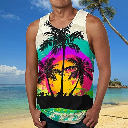 BMISEGM Summer Men Shirts Flag de Summer Beach Tops Blouse Tank Tanque Impresso Men Primavera de Manga Longa Camisetas