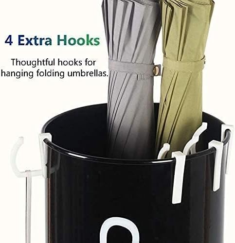 Faliyors Umbrella Stand With Hooks Home Metal Metal Agrademing Rack Rack Organizador multifuncional guarda -chuva para entrada