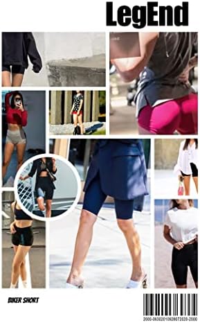 Legend Women's 2 pack nua sentimento de shorts de ioga macia amanteigada - 3 / 8 Alta cintura Treino de moto de motonete