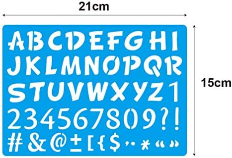 21 PCs desenhando estênceis de pintura de conjunto de estoques para crianças, modelo de pintura de plástico mais de