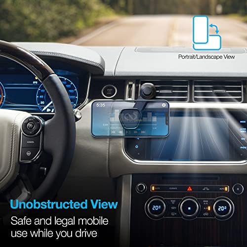 Naztech Magbuddy Elite 360 ​​Car Montador de telefone celular de ventilação de ar [Mãos livres - Instalação facilmente] Compatibilidade universal para iPhone 14/13/12/pro max, Galaxy S23/S22, Pixel, Dispositivos & More [Black] 15442