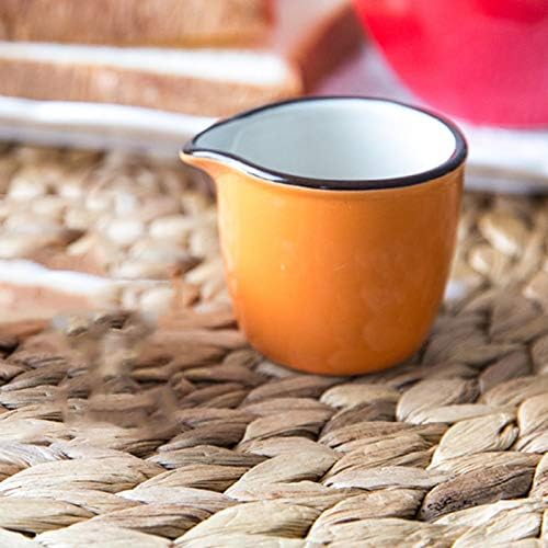 Molho de molho de molho de estilo japonês Pote de leite com leite de leite com calda de bordo sem alça sem alça tigela bife oeste de suco de suco de suco
