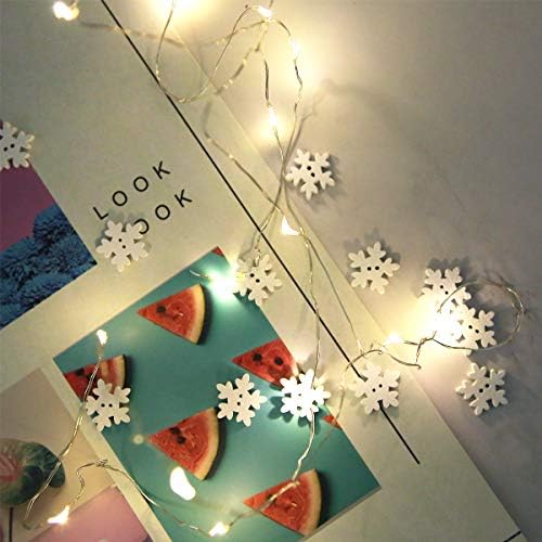 Botões de flocos de neve 100 pcs de natal de madeira 18mm Botões brancos para tricô de costura Diy Scrapbook Crafts Decoração de Natal