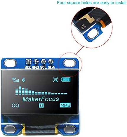 Makerfocus i2c OLED Display 0,96 polegadas Módulo LCD LCD IIC SSD1306 128 64 Para Ar Duino com 40pcs du Pont Wire 20cm 40 pinos