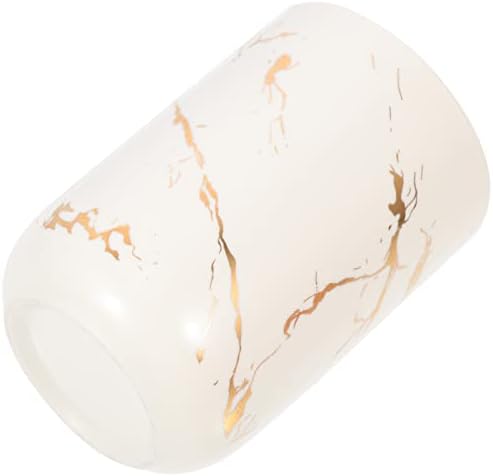 Copo de copo de mármore de cerâmica OUNONA: porcelana banheiro enxagueira enxaguar a escova de dentes de dentes e creche