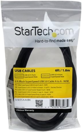 Startech.com 3m 10 pés USB 3.0 Cabo - A a - m/m - Cabo USB 3.0 de comprimento - USB 3.1 Gen 1