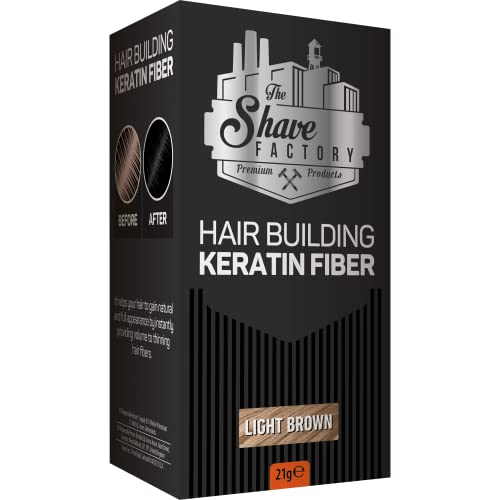 A série de keratina de construção de cabelos de fábrica de barbeadores, cabelos de fibra, fibras espalhadas pelo cabelo