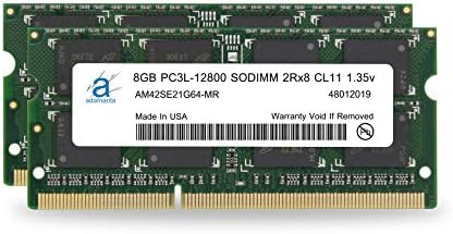 Atualização de memória da Apple Adamanta 16 GB DDR3L 1600MHz Sodimm compatível para iMac, MacBook Pro, Mac mini