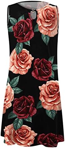 Sundress de praia feminina 2023 Summer Trendy Casual Floral Hechehole pesco