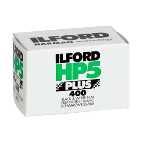 Pacote de 7 Ilford 1574577 HP5 Plus, filme de impressão preto e branco, 35 mm, ISO 400, 36 exposições