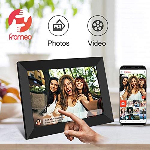 Quadro de 10,1 polegadas Smart Wi-Fi Digital Photo Frame 1280x800 IPS Tela de toque LCD, retrato e paisagem automaticamente