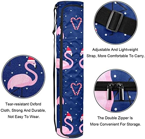 Flamingo Pattern Dot Bolsa de transportadora de tapete de ioga