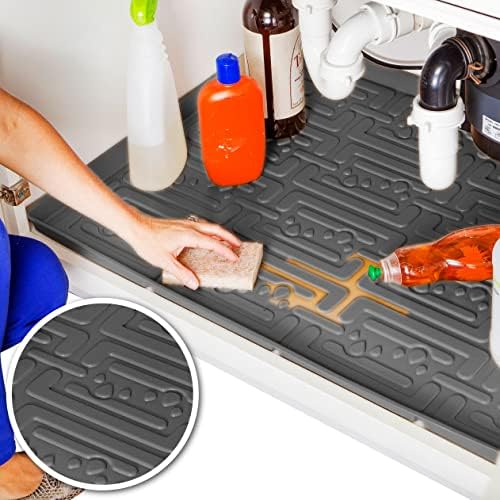 Xtreme tapetes - impermeabilizada sob tapete de pia para armários de cozinha e lavanderia, escolha seu tamanho - 22 Protetor de prateleira