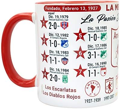 Gio Gifts America de Cali Futbol Soccer Caneca, Colômbia Presente Colecionável Local