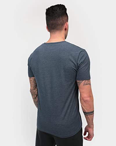 Nas camisas Henley Premium Henley para homens - T -shirt casual de manga curta moderna