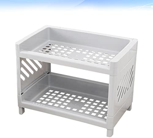 Cabilock 3pcs Holder Display Organizador de prateleira aleatória Stand Double Cooking Rack Storage Home Condimento Color Ferramenta Camada de cozinha para talheres