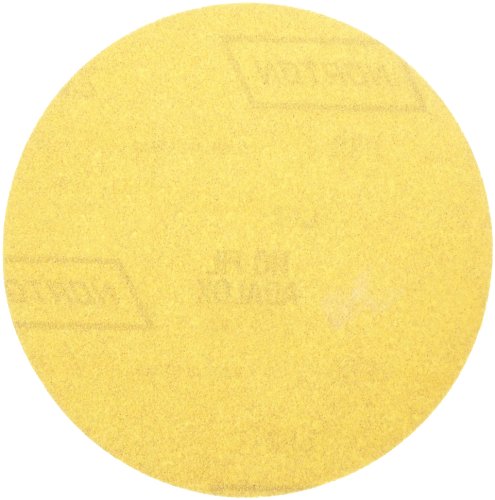 Norton Stick & Sand PSA Disc, apoio de papel, adesivo apoiado, óxido de alumínio, 6 polegadas de diâmetro, 80 coragem