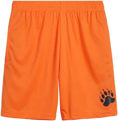 Shorts ativos dos meninos pretos Bear-4 Pack Pack Performance Shorts atléticos de ajuste seco