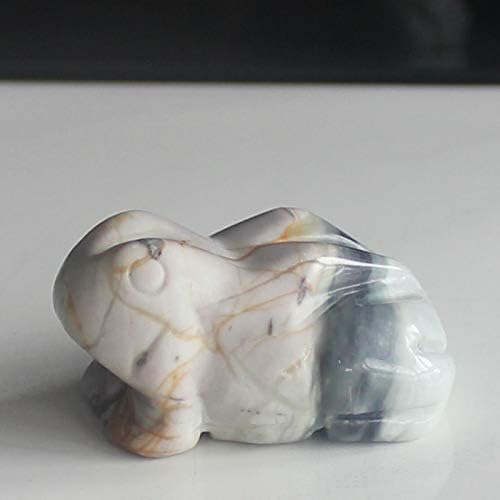 1.6 '' esculpida à mão Mistor misto de pedra de cristal estatueta escultura em casa decoração