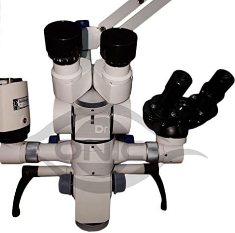 Microscópio de neurocirurgia assistente 5 etapas, tipo de piso, 0-180 ° Inclinável, tela de LED, câmera HD, divisor de feixe, Treinamento