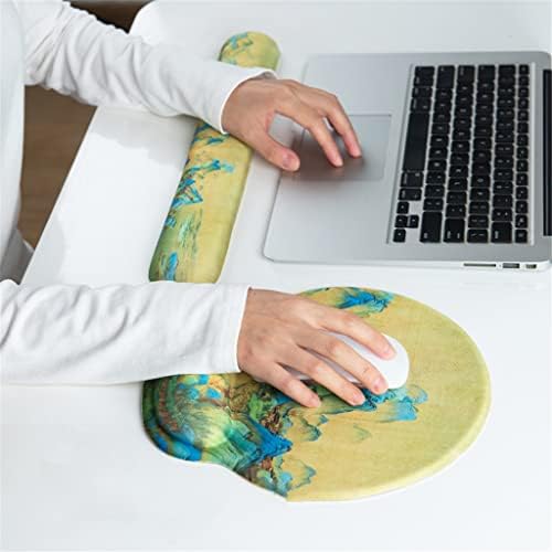 Mxiaoxia sílica gel 3d mouse blide with robate suport de suporte bloco de conforto para laptop o escritório