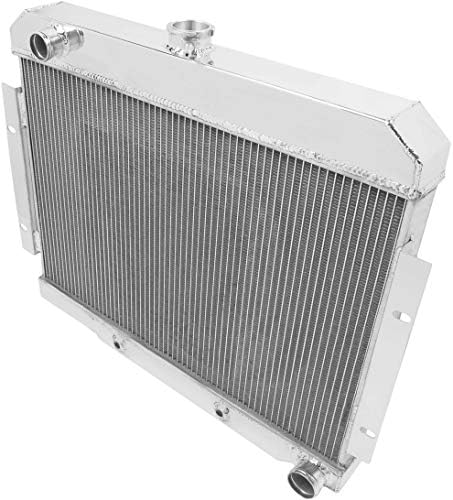 Novo radiador de alumínio Frostbite, 4 linhas, compatível com 70-85 Jeep CJ5, CJ6, CJ7 com conversão V8