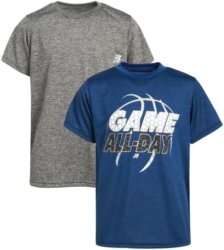T-shirt atlético de atletas profissionais-2 pacote de pacote ativo de desempenho seco tee esportivo