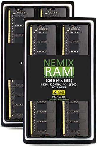 NEMIX RAM 96GB DDR4 3200MHz PC4-25600 ECC UDIMM Server Memory Upgrade