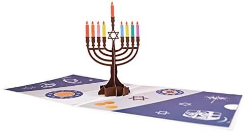 Presentes de aniversário ousados ​​de aniversário hanukkah criativo de três cartas decoração de papel 3d decoração de