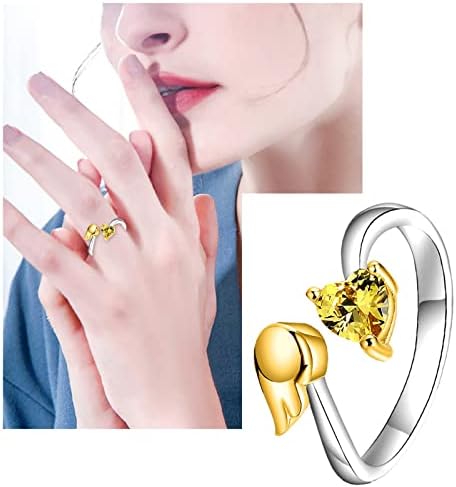 Anéis de noivado para mulheres acessórios de joias