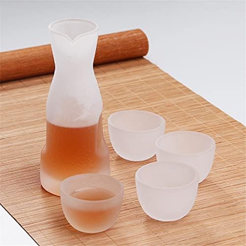 Sdgh Glass Wine Sett Creative Sake Pote de vidro de gelo Jug Flagon Liquor Spirits Shochu Copo de Vinho Banamy Drinkware
